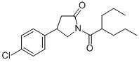 4-(4-chlorophenyl)-1-(2-propylpentanoyl)pyrrolidin-2-one Struktur