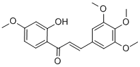 (1-(2-hydroxy-4-methoxyphenyl)-3-(3,4,5-trimethoxyphenyl)-2-propen-1-one)  Struktur