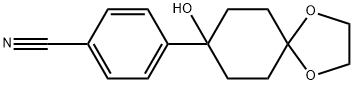 4-(8-HYDROXY-1,4-DIOXA-SPIRO[4.5]DEC-8-YL)-BENZONITRILE Struktur