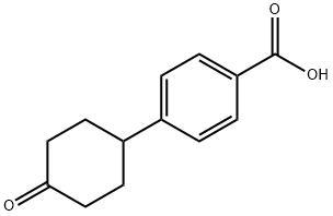 4-(4-Oxocyclohexyl)benzoic acid Struktur