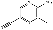 5-aMino-6-Methylpyrazine-2-carbonitrile Struktur