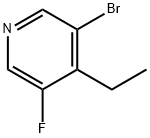 3-BroMo-4-ethyl-5-fluoropyridine Struktur