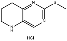 2-Methylsulfanyl-5,6,7,8-tetrahydro-pyrido[3,2-d]pyriMidine hydrochloride Struktur