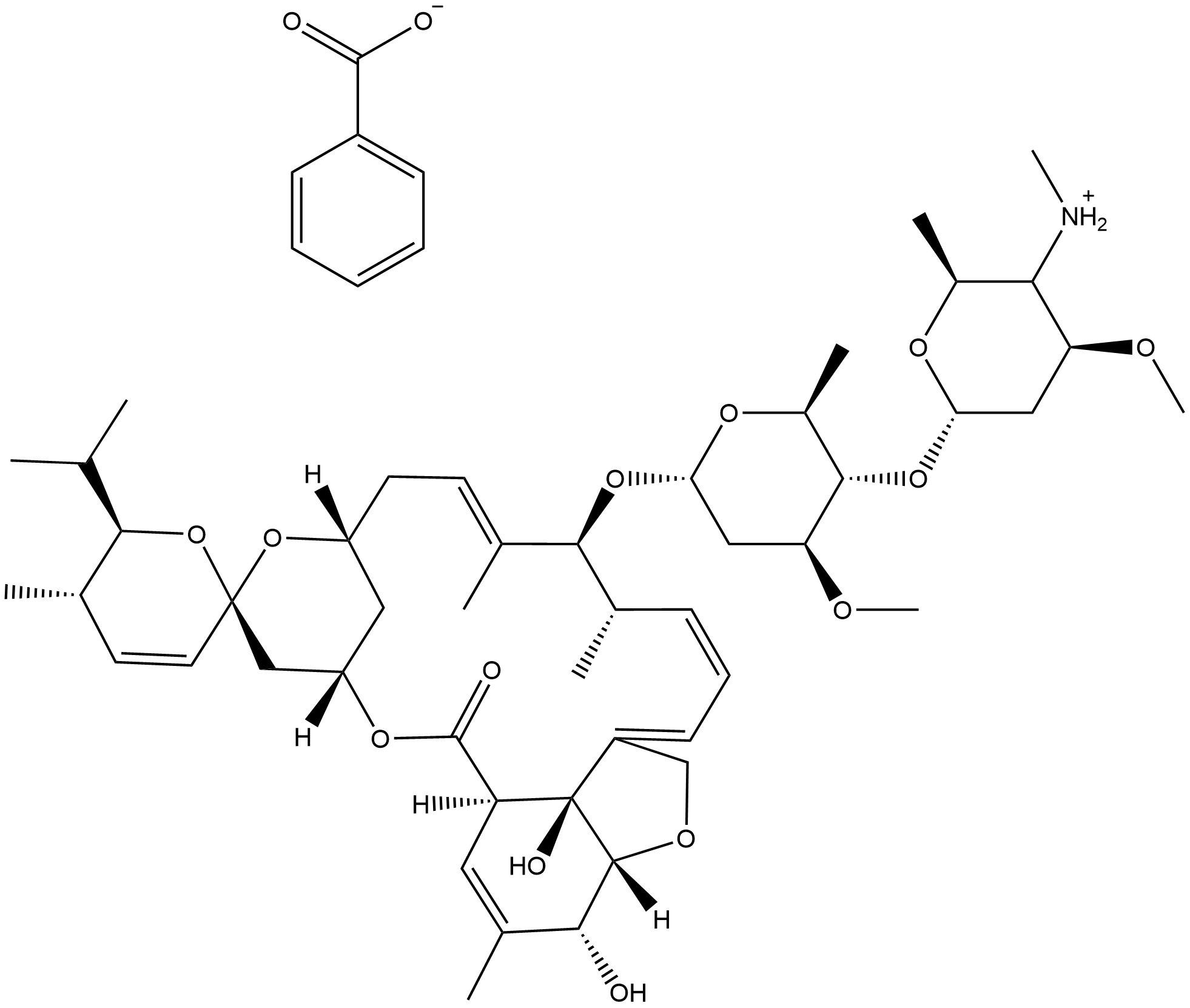 Emamectin benzoate Struktur