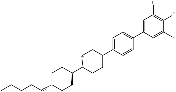 TRANS,TRANS-4''-(4''-PENTYL-BICYCLOHEXYL-4-YL)--3,4,5-TRIFLUOROBIPHENYL Structure