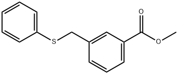 METHYL 3-[(PHENYLTHIO)METHYL]BENZOATE Struktur