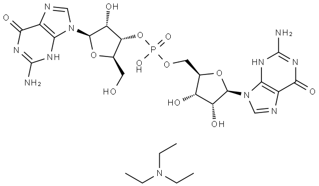 GUANYLYL(3'-5')GUANOSINE TRIETHYLAMMONIUM SALT Struktur