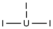 uranium triiodide Struktur