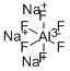 Trisodium hexafluoroaluminate Struktur