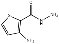 2-Thiophenecarboxylicacid,3-amino-,hydrazide(9CI) Struktur