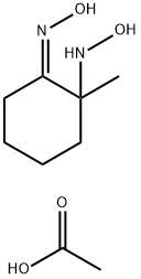 2-(HYDROXYAMINO)-2-METHYLCYCLOHEXAN-1-ONE OXIME ACETATE Struktur