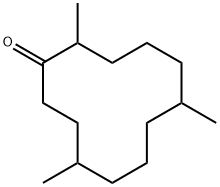 2,6,10-trimethylcyclododecanone Struktur