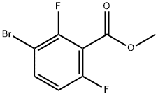 Methyl 3-bromo-2,6-difluorobenzoate Struktur