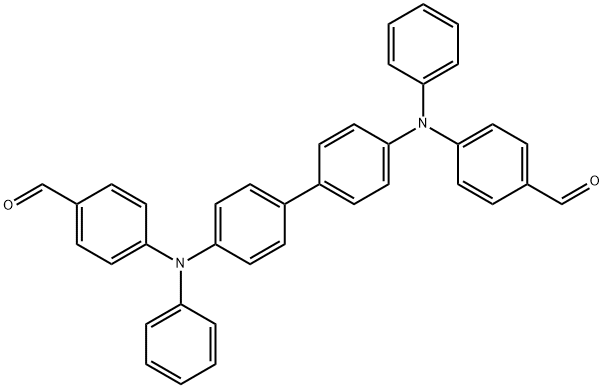 N,N'-Diphenyl-N,N'-di(4-formylphenyl)benzidin Struktur