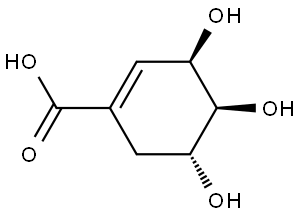 Shikimic acid Struktur