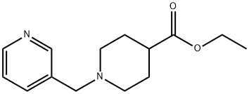 ETHYL 1-(3-PYRIDYLMETHYL)PIPERIDINE-4-CARBOXYLATE Struktur