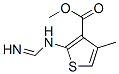 3-Thiophenecarboxylicacid,2-[(iminomethyl)amino]-4-methyl-,methylester Struktur