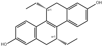 (5R,11R)-5,11-DIETHYL-5,6,11,12-TETRAHYDRO-2,8-CHRYSENEDIOL Struktur