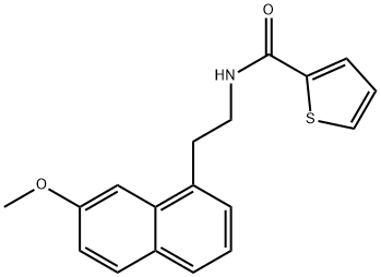 N-[2-(7-methoxynaphthalen-1-yl)ethyl]thiophene-2-carboxamide Struktur