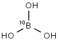 (10B)ほう酸 化學(xué)構(gòu)造式