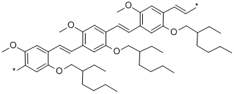 Poly[2-methoxy-5-(2-ethylhexyloxy)-1,4-phenylenevinylene] Structure