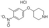 4-(3-METHYL-4-NITROPHENOXY)PIPERIDINE HYDROCHLORIDE Struktur