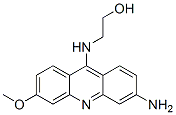 3-amino-6-methoxy-9-(2-hydroxyethylamino)acridine Struktur