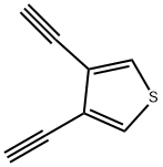 Thiophene, 3,4-diethynyl- (9CI) Struktur