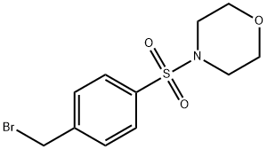 4-([4-(BROMOMETHYL)PHENYL]SULPHONYL)MORPHOLINE Struktur