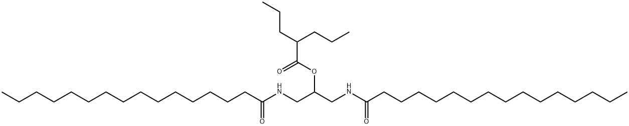 1,3-dihexadecanoylamino-2-valproyl-propan-ol Struktur