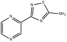 3-(pyrazin-2-yl)-1,2,4-thiadiazol-5-amine Struktur