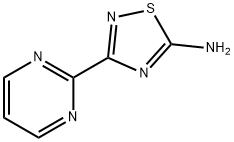 3-(pyrimidin-2-yl)-1,2,4-thiadiazol-5-amine Struktur