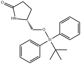 (2R)-2-[[[(1,1-DIMETHYLETHYL)DIPHENYLSILYL]OXY]METHYL]-5-OXO-1-PYRROLIDINE Struktur