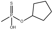 Phosphonothioic acid, methyl-, O-cyclopentyl ester (9CI) Struktur