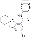 N-(1-azabicyclo(2.2.2)-oct-3-yl)-5-chlorospiro(benzofuran-2(3H),1'-cyclohexane)-7-carboxamide Struktur