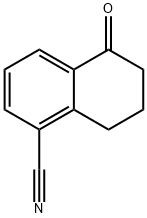 5,6,7,8-tetrahydro-5-oxonaphthalene-1-carbonitrile Struktur