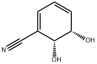 (+)-CIS-2(R),3(S)-2,3-DIHYDROXY-2,3-DIHYDROBENZONITRILE Struktur