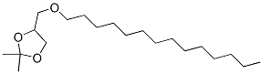 1,3-Dioxolane, 2,2-dimethyl-4-[(tetradecyloxy)methyl]- Struktur