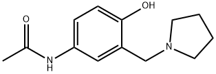 N-(4-HYDROXY-3-(1-PYRROLIDINYLMETHYL) PHENYL) ACETAMIDE Struktur