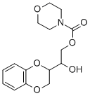 4-Morpholinecarboxylic acid 2-(1,4-benzodioxan-2-yl)-2-hydroxyethyl ester Struktur