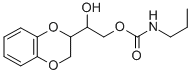 1-(1,4-Benzodioxan-2-yl)-1,2-ethanediol 2-propylcarbamate Struktur