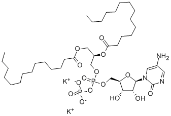 1,2-DIMYRISTOYL-SN-GLYCERO-3-DIPHOSPHOCYTIDINE POTASSIUM SALT Struktur