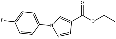 ethyl 1-(4-fluorophenyl)-1H-pyrazole-4-carboxylate Struktur