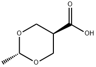 1,3-Dioxane-5-carboxylicacid,2-methyl-,trans-(9CI) Struktur