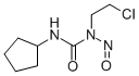 1-(2-chloroethyl)-3-cyclopentyl-1-nitroso-urea Struktur