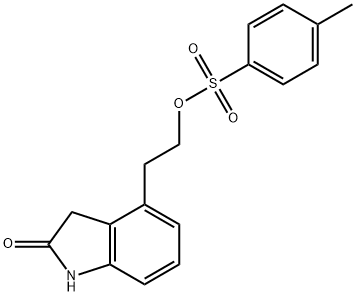 4-[2'-[[(4-METHYLPHENYL)SULFONYL]OXY]ETHYL]-1,3-DIHYDRO-2H-INDOLE-2-ONE  Struktur