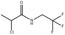 2-CHLORO-N-(2,2,2-TRIFLUOROETHYL)PROPANAMIDE Struktur