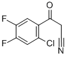 2-CHLORO-4,5-DIFLUOROBENZOYLACETONITRILE Struktur