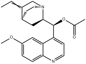 (9S)- 3,10-Didehydro-10,11-dihydro-6'-methoxycinchonan-9-ol Acetate Struktur