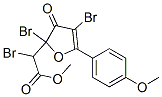 methyl 2-bromo-2-[2,4-dibromo-5-(4-methoxyphenyl)-3-oxo-2-furyl]acetat e Struktur